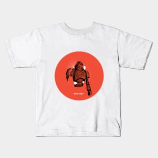 Space robot minimalism Kids T-Shirt